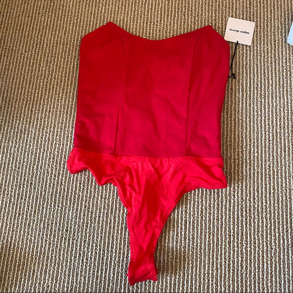 red body suit